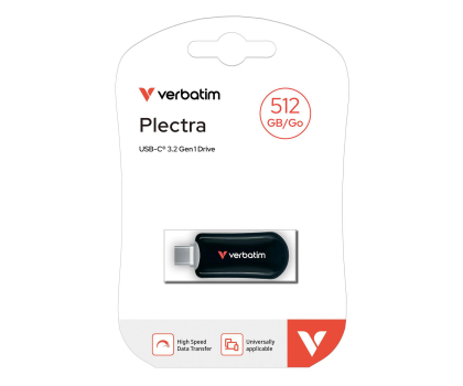 PenDrive Verbatim Plectra USB-C Flash Drive Black 512GB